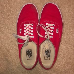 Men’s red vans